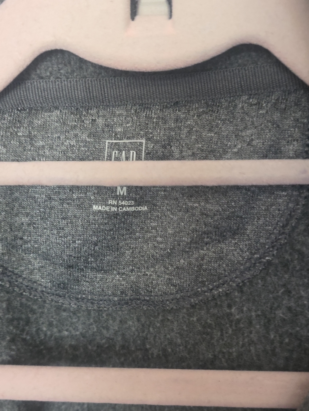 GAP Women's Charcoal Heather Crewneck Sweater